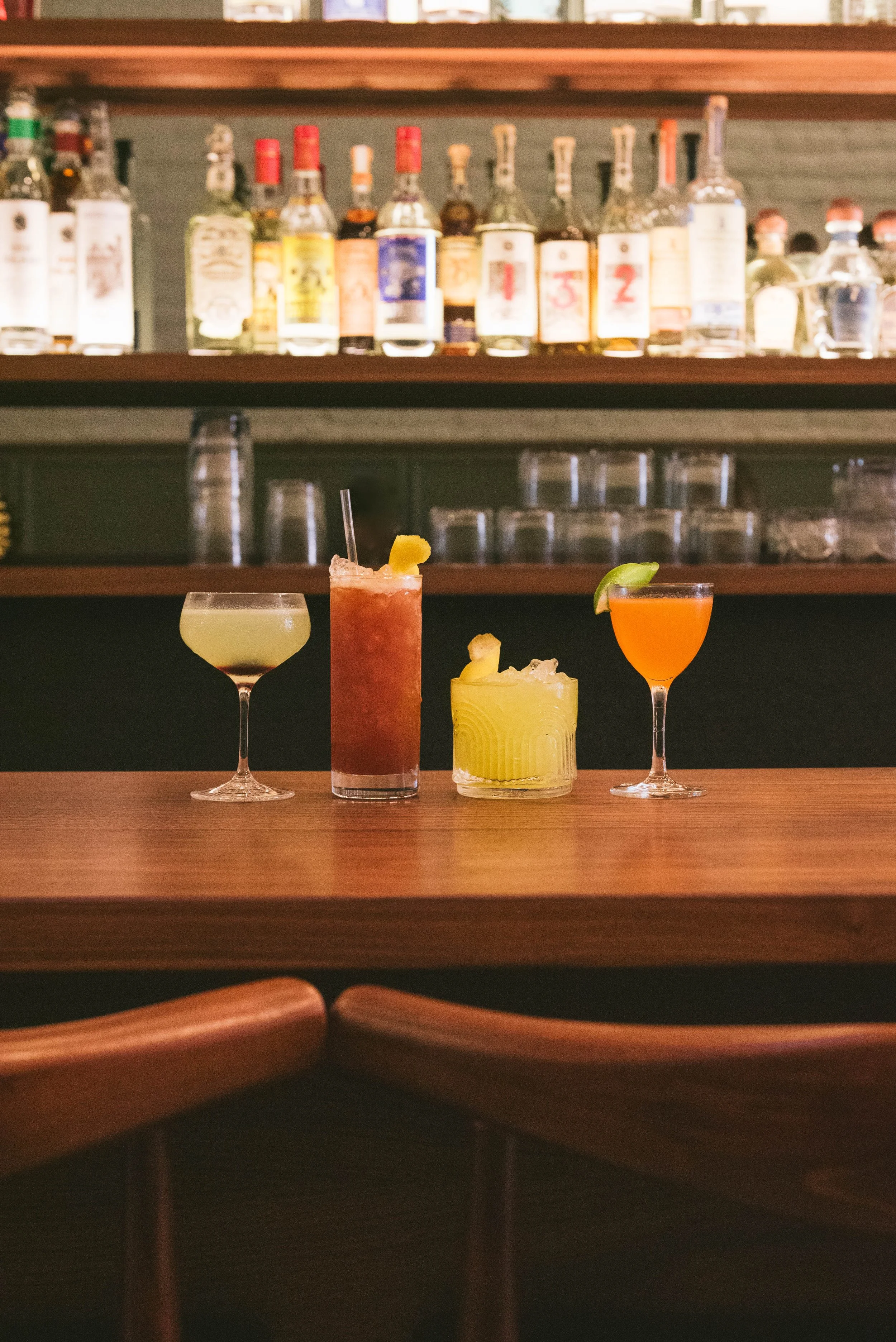 Craft cocktails at Bistro Lagniappe French bistro in Healdsburg Wine Country