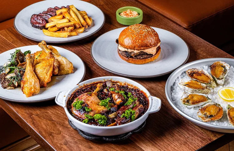 Assorted dishes at Bistro Lagniappe